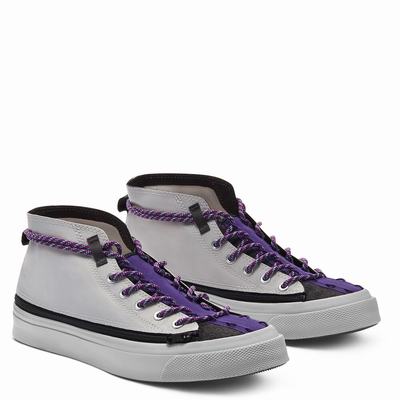 Férfi Converse x Converse Deck Star Terrain Mid Magasszárú Cipő CO0132598 Szürke/Fekete